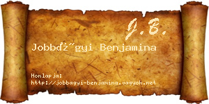 Jobbágyi Benjamina névjegykártya